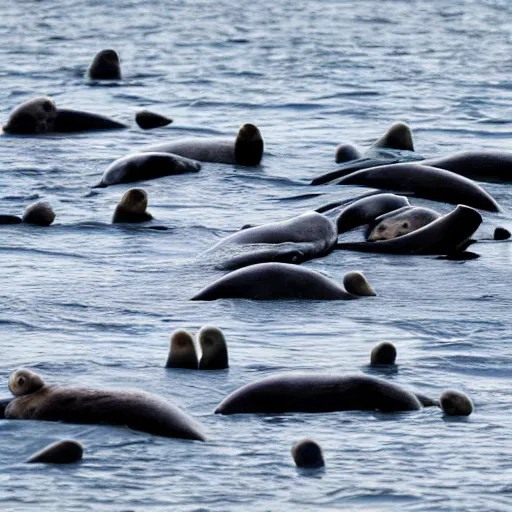Image similar to invasion of baby seals