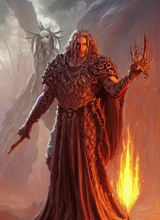 Image similar to hades, ultra detailed fantasy, dndbeyond, bright, colourful, realistic, dnd character portrait, full body, pathfinder, pinterest, art by ralph horsley, dnd, rpg, lotr game design fanart by concept art, behance hd, artstation, deviantart, hdr render in unreal engine 5