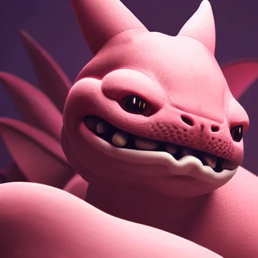 Image similar to photography of a realistic lickitung animal, ultra detailed, 8 k, cinematic lighting, natural background, trending on artstation, pokemon