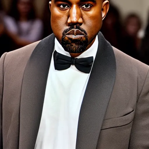 Image similar to photo of kanye west looking at the camera with disapproval