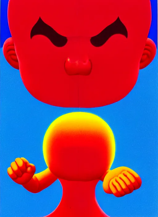 Image similar to devil by shusei nagaoka, kaws, david rudnick, airbrush on canvas, pastell colours, cell shaded!!!, 8 k