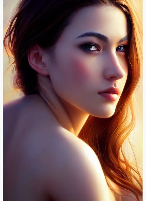 Image similar to photo of a gorgeous young woman in the style of stefan kostic, realistic, sharp focus, 8k high definition, insanely detailed, intricate, elegant, art by stanley lau and artgerm