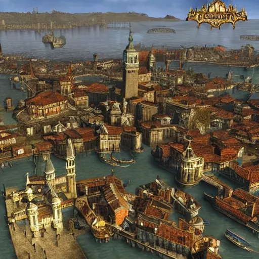 Image similar to the city of Venezia from elder Scrolls IV Oblivion