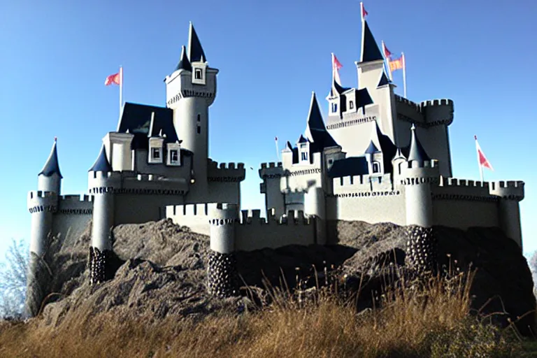 Image similar to a completed castle