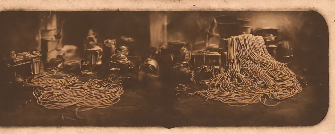 Image similar to canon made out of spaghetti in the american civil war, tintype, small details, intricate, 5 0 mm, cinematic lighting, photography, wes anderson, film, kodachrome