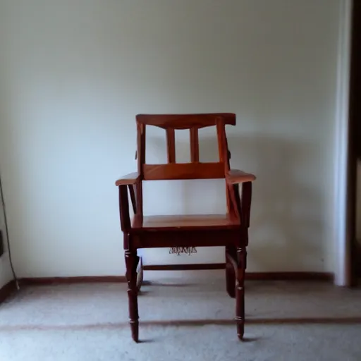 Image similar to a chair in an empty room, craigslist photo