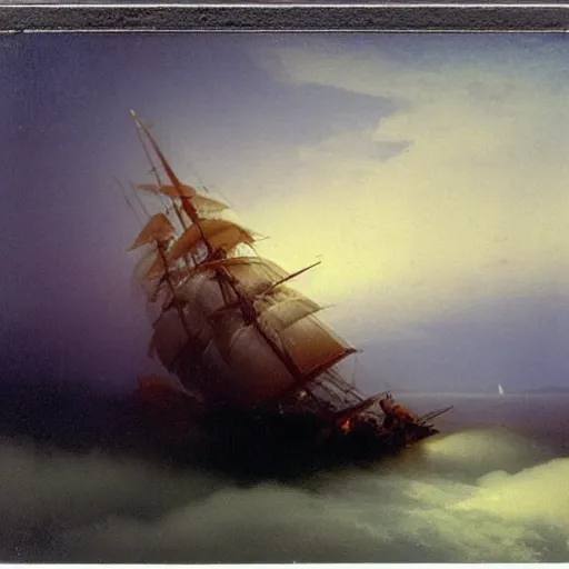 Image similar to polaroid by aivazovsky