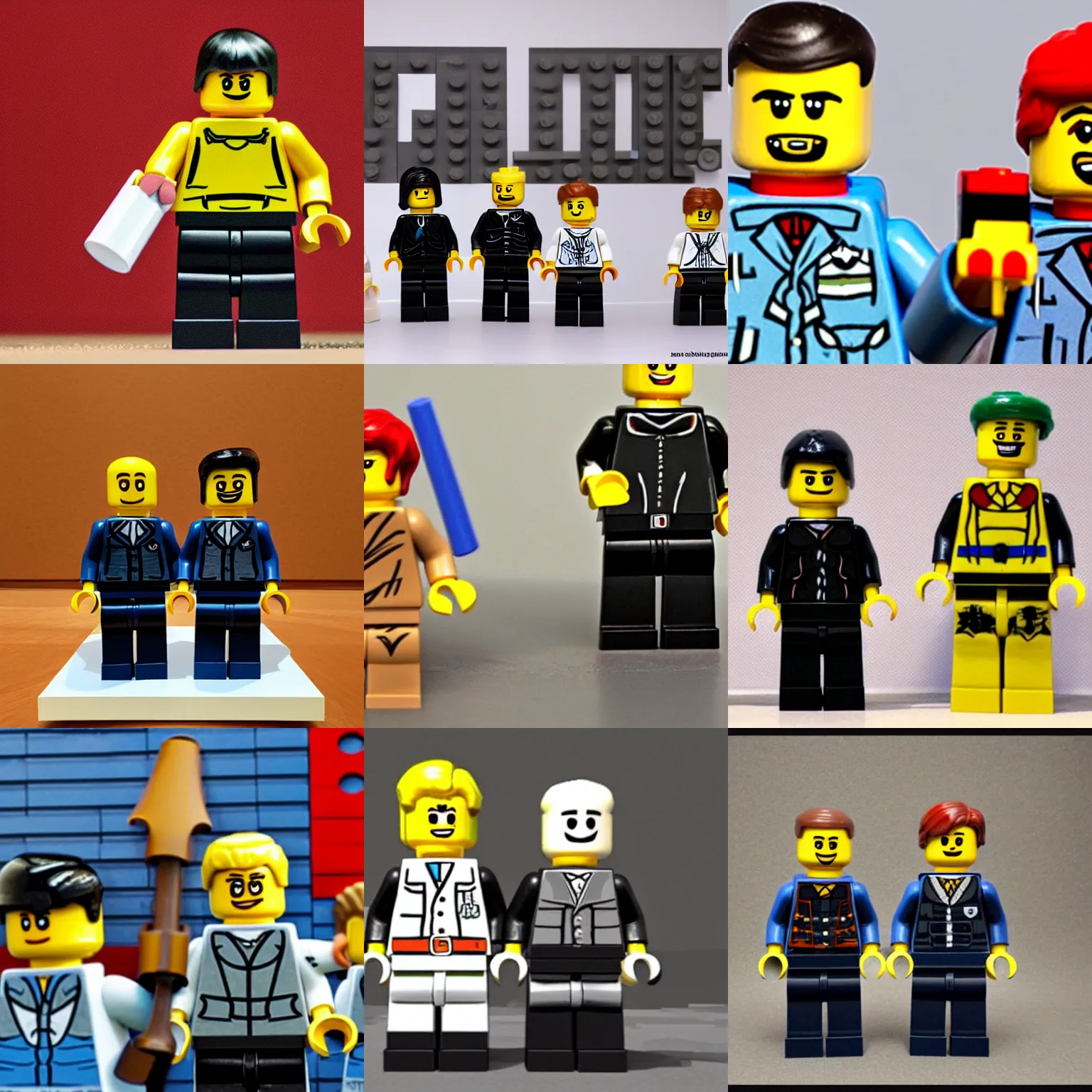 Prompt: Lego character of hitler and Putin
