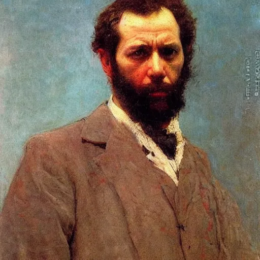 Image similar to self portrait of Ilya Repin