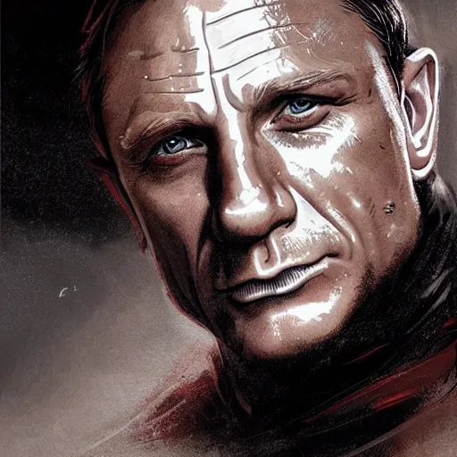 Image similar to portrait of a daniel craig by greg rutkowski, jedi knight, he is 3 5 years old, star wars expanded universe, wearing imperial gear, highly detailed portrait, digital painting, artstation, concept art, smooth, sharp foccus ilustration, artstation hq