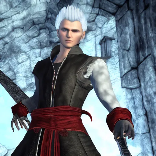 Vergil from Devil may cry, DMC series, Devil may cry, Stable Diffusion