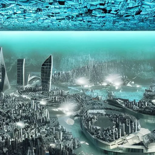 Image similar to underwater city of London