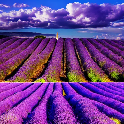 Image similar to photography of beautiful landscape of lavender fields, provence, france