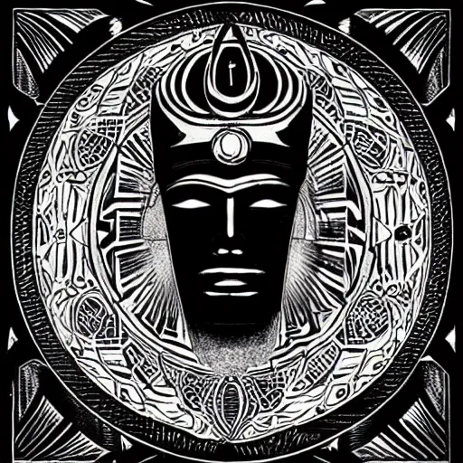 Image similar to black sun god
