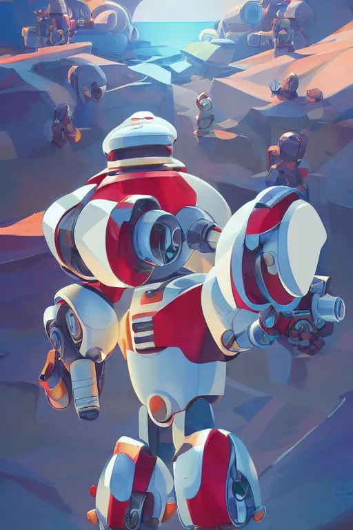 Image similar to metabots medabots medarotto medarot robot minimalist comics, behance hd by jesper ejsing, by rhads, makoto shinkai and lois van baarle, ilya kuvshinov, rossdraws global illumination ray tracing hdr radiating a glowing aura