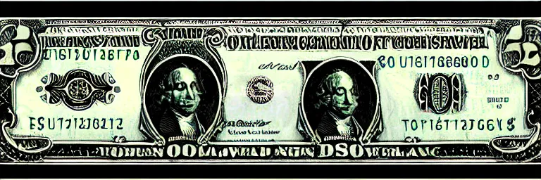 Image similar to lovecraftian dollar bill.