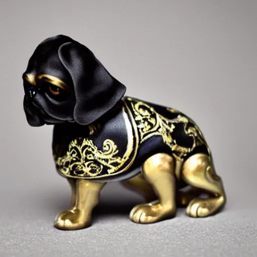 Prompt: a perfectly designed elegant and ornate android dog