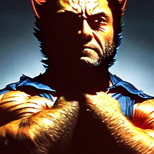 Prompt: wolverine action pose, portrayal by danny devito