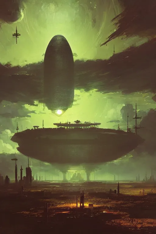 Image similar to Artificial planet with giant buildings and a space station. Beeple, grimshaw, thomas cole, ismail inceoglu, winslow homer, greg rutkowski, gerald brom, marc simonetti, simon stalenhag, anton fadeev, donglu yu