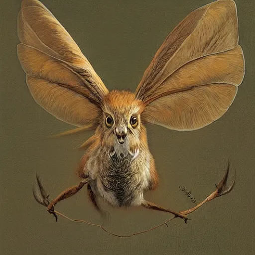 Prompt: wolpertinger highly detailed, sharp focus, digital painting, oil painting, artwork, museum work, by Robert Bateman, by Carl Brenders,