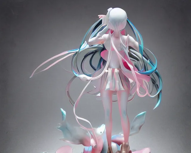 Image similar to James Jean isolated magical girl vinyl figure, figure photography, smooth sharp focus, holographic undertones, anime stylized, high detail, ethereal lighting - H 640