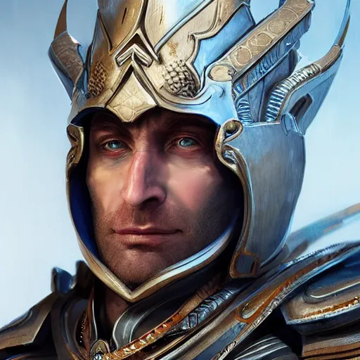 Prompt: close up portrait of emperor karl franz in renaissance armor, by cedric peyravernay and feng zhu, highly detailed, excellent composition, cinematic concept art, dramatic lighting, trending on artstation