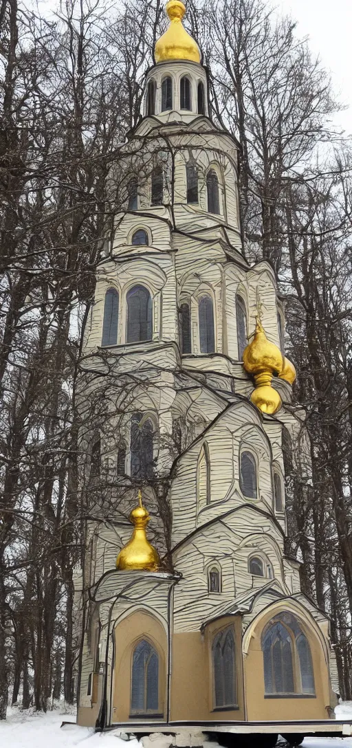 Image similar to tiny home that looks exactly like st volodymyr's cathedral.