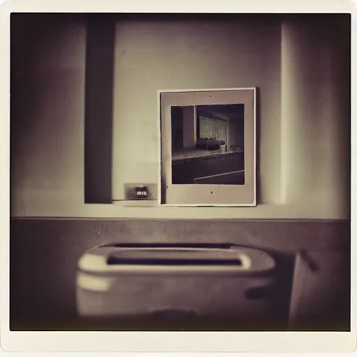 Image similar to Liminal spaces, interiors, retro polaroid