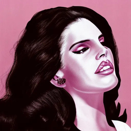 Image similar to lana del rey by david lynch