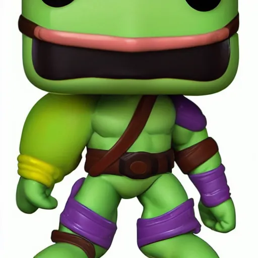 Image similar to teenage mutant ninja turtle as a cute funko pop