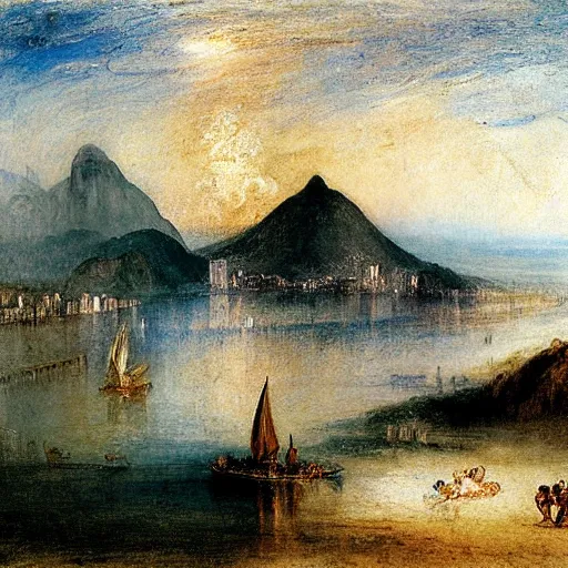 Image similar to rio de janeiro painted by william turner