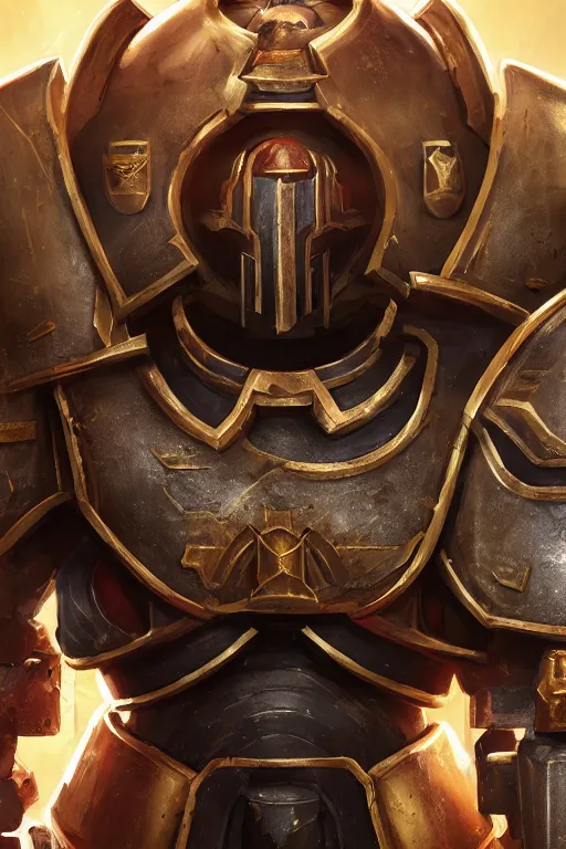 Image similar to armor portrait heros warhammer 4 0 k horus heresy fanart - the primarchs emperor by johannes helgeson animated with vfx concept artist & illustrator global illumination ray tracing hdr fanart arstation zbrush central hardmesh 8 k octane renderer comics stylized