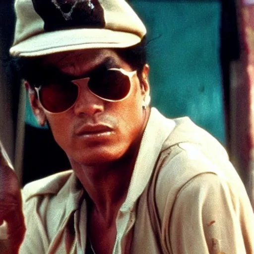 Image similar to a film still of Jotaro Kujo in city of god(2002)