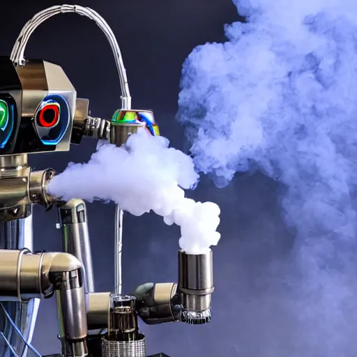 Image similar to vaping robot