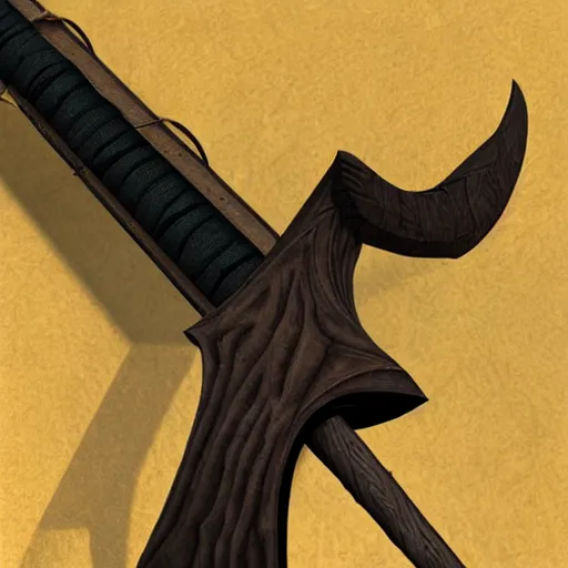 Image similar to fantasy recurve longbow weapon made from whispy shadows, digital media, realistic