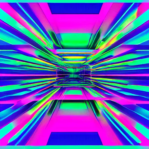 Prompt: chromatic aberration glitch mob