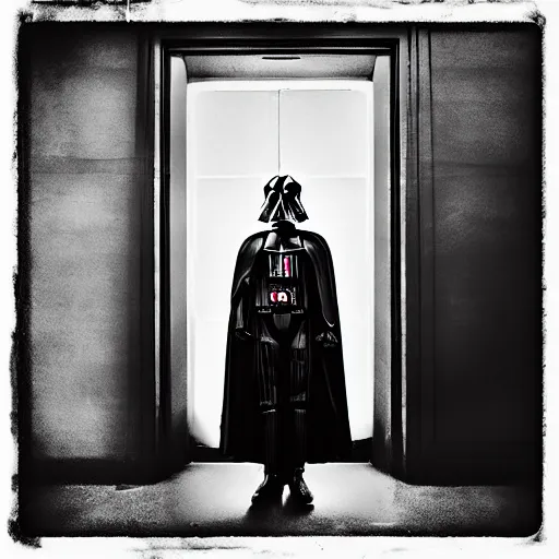 Image similar to “ photography, portrait of darth vader in hogwards ”