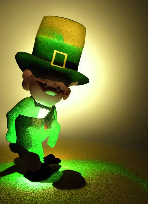 Prompt: a leprechaun by Apofiss, volumetric lighting