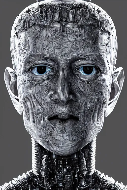 Prompt: mark zuckerberg as a robot, photorealistic, cinematic lighting, highly detailed, very intricate, by hr giger