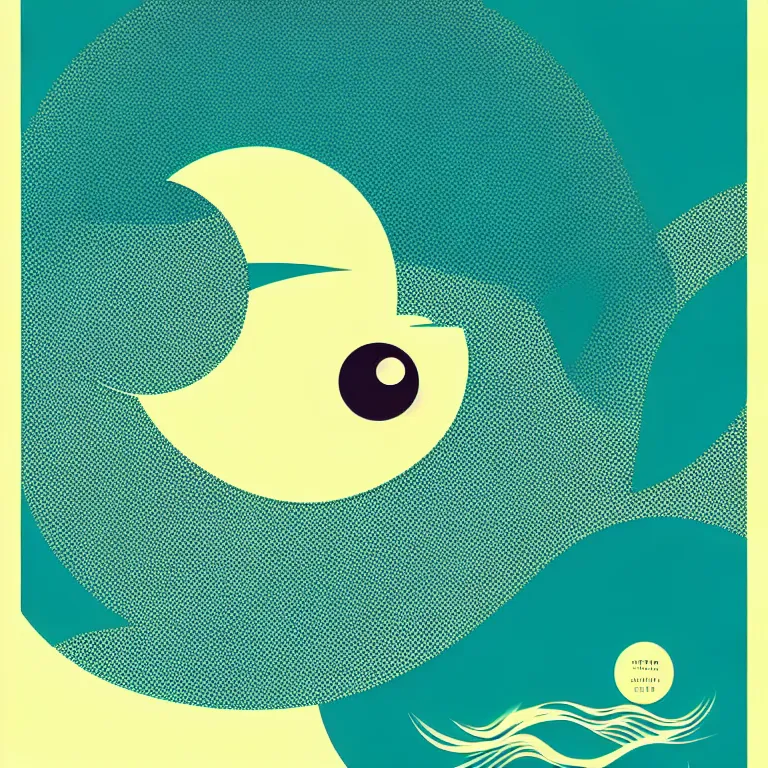 Image similar to stylized logo illustration, eye, sound wave, perception, sensory information, tatsuro kiuchi, victo ngai, kilian eng, hiroshi nagai, minimalist, vector art, popular on behance, [ [ award winning ] ]