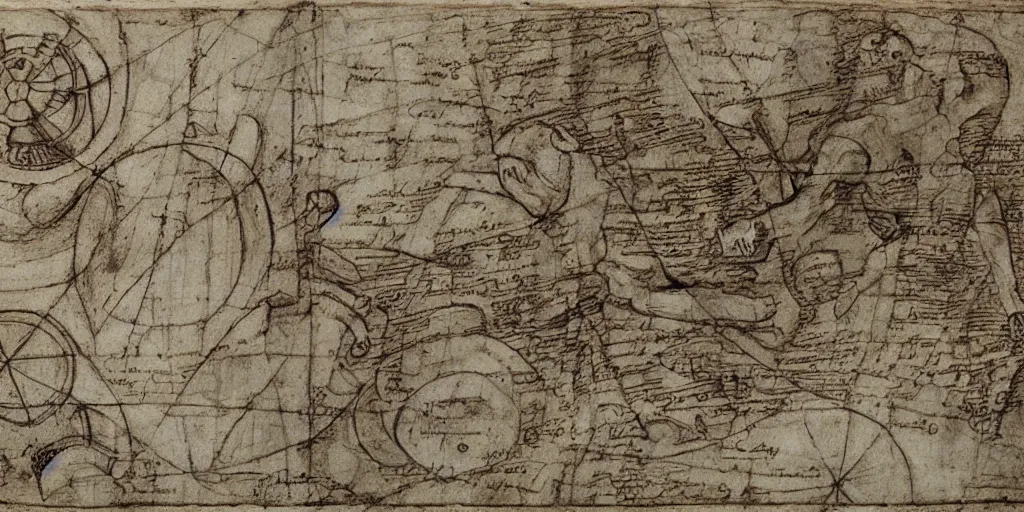 Prompt: davinci draws a very detailed treasure map