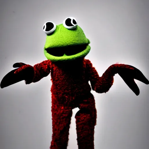 Prompt: the devil as a muppet