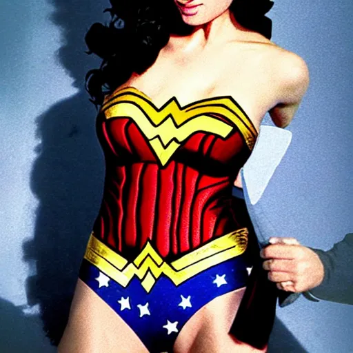 Prompt: wonder woman inflated!!!