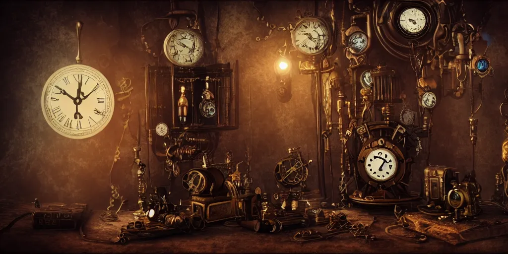 Prompt: steampunk, life after death, 4k