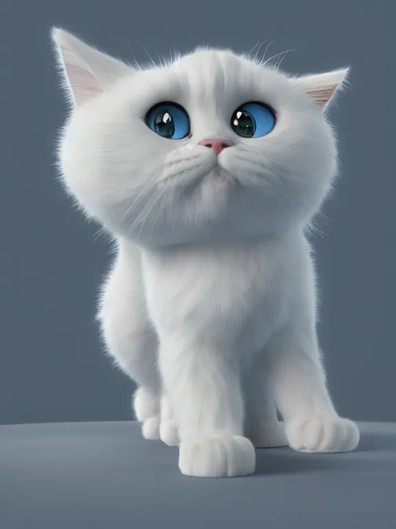 Prompt: A cartoon Ragdoll cat,pixar animation,hyper detailed, studio lighting, artstation, octane renderer, unreal engine, lovely, beauty