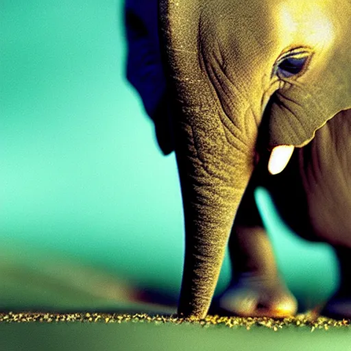 Prompt: 8mm macro photography of a microscopic elephant, real picture, national geographic