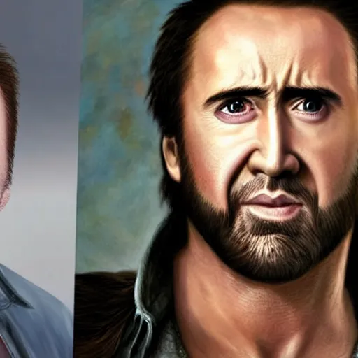 Image similar to photo realistic, ultra detailed photo of nicolas cage as wolverine