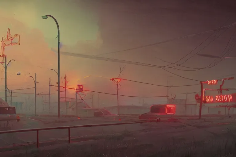 Image similar to drawings in the style of Simon Stalenhag , photographed by Canon EOS, cinematic lighting, natural complexion, extremely high definition shot, aesthetic canon of proportions