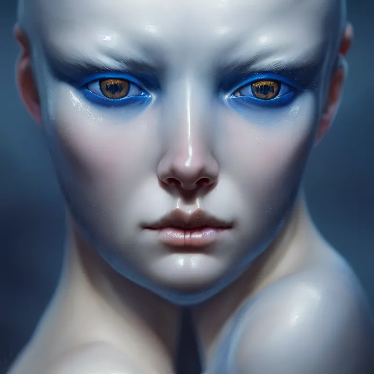 Prompt: epic professional symmetrical digital art of sweet realistic blue eyes, translucent skin, accent lighting, painted, intricate, detailed, cheery, fun, effervescent, by roberto ferri, epic, stunning, gorgeous, much wow, much detail, cinematic, masterpiece, unreal engine render