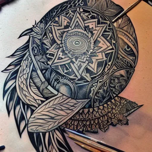 Image similar to art piece from tatoo artist moana best 2 0 1 9 by